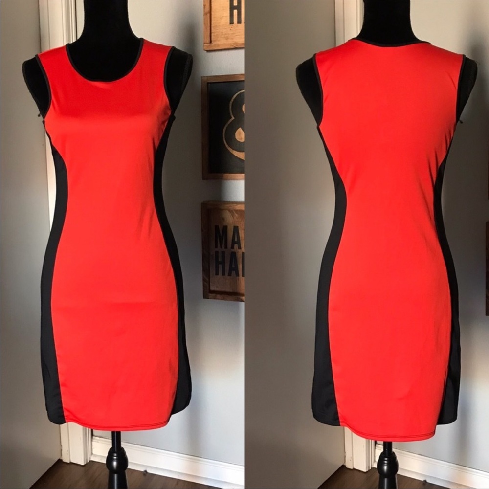 NWT Gianni Bini Red & Black Dress Size Small